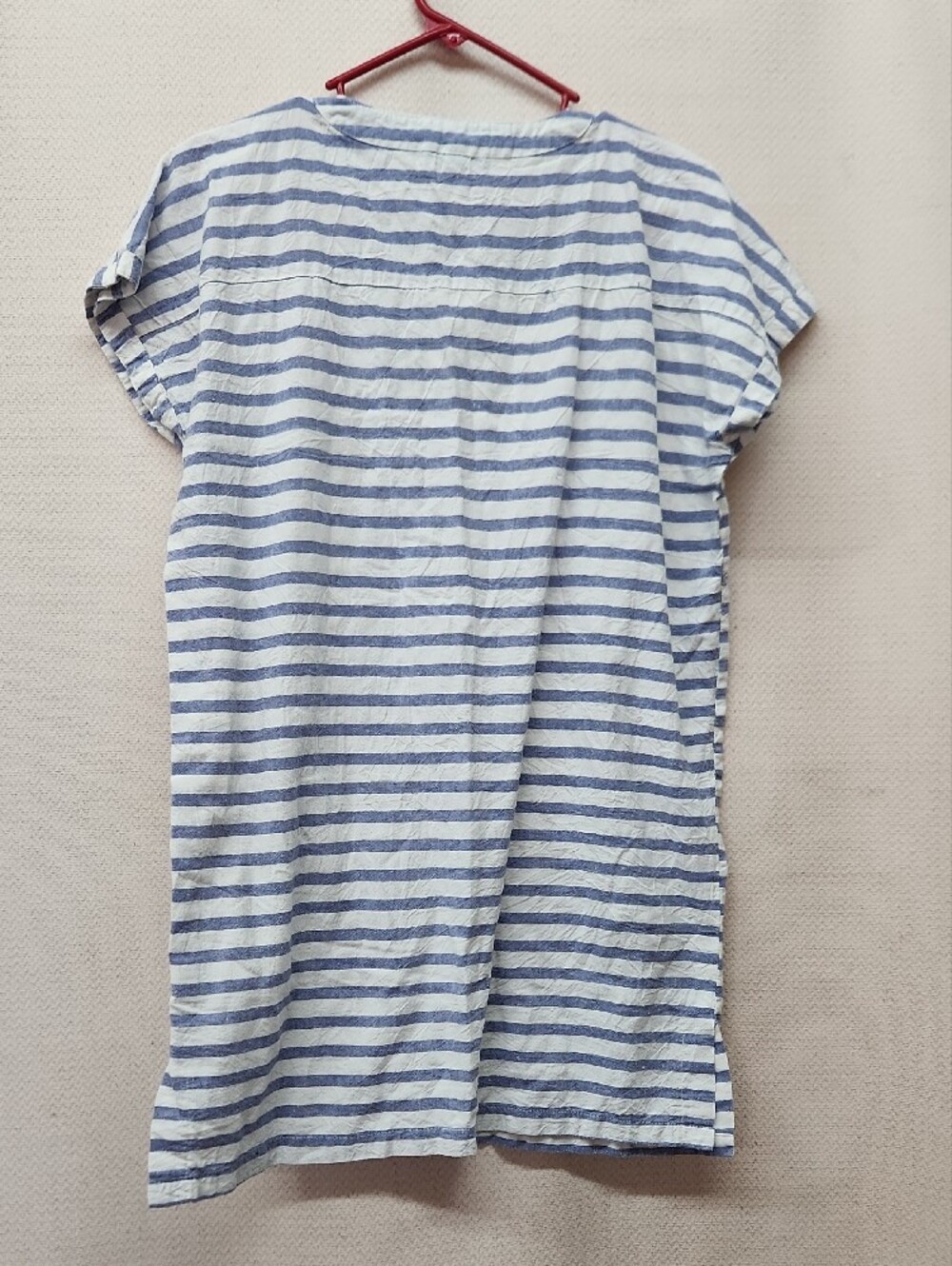 blue island Blue & White Striped Lace-Up Tunic - Picture 4 of 5